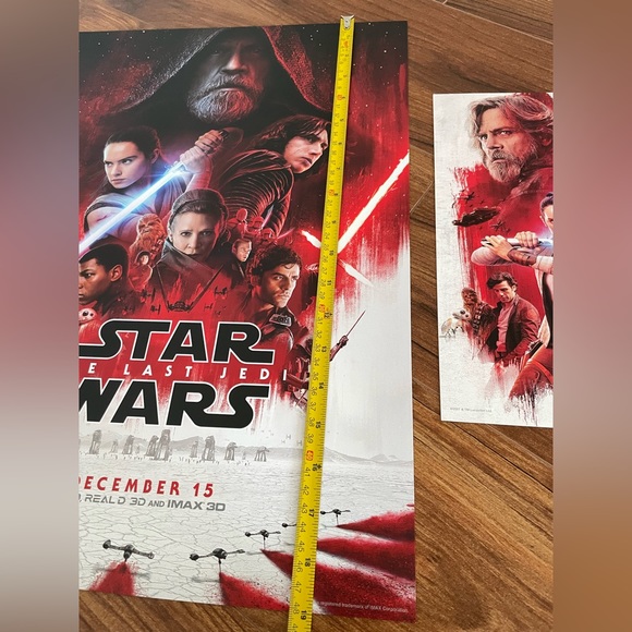 Two Star Wars The Last Jedi movie posters - Picture 4 of 5
